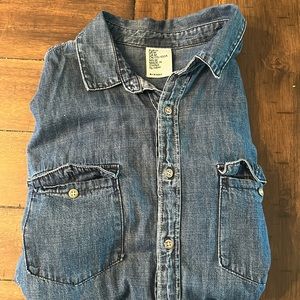 H&M Denim button down shirt